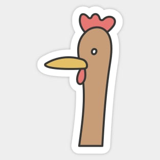 Funny Rooster Sir Chicken Sticker